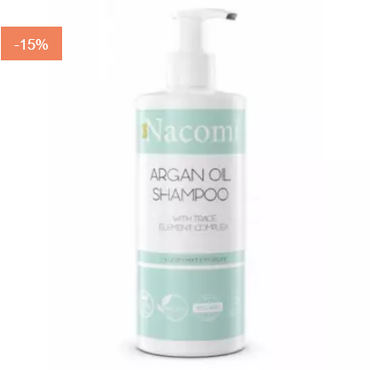 Nacomi -  Nacomi Szampon do włosów z olejem arganowym, 250 ml
